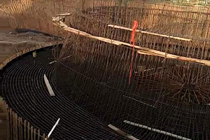 大兴安岭砼烟囱新建施工现场